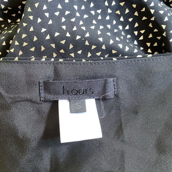 H:ours Liz Mini Dress Gold Flecked slip lingerie style drawstring REVOLVE Sz S - Picture 6 of 9